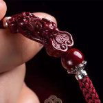 Buddha Stones Handcrafted PiXiu Cinnabar Wealth Luck Braided Bracelet Bracelet BS 19