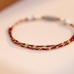 Buddha Stones 925 Sterling Silver Luck Koi Fish Braided Colorful String Bracelet Anklet Bracelet BS 14