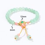 Buddha Stones Green Aventurine Luck Bead Tassel Bracelet Bracelet BS 10