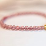 Buddha Stones Natural Strawberry Quartz Garnet Jade Lucky Fortune Fu Character Healing Charm Bracelet Bracelet BS 4