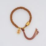 Buddha Stones Handmade Multicolored Tibetan Om Mani Padme Hum Ruyi Auspicious Charm Braided Bracelet Bracelet BS 12