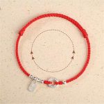 Buddha Stones 925 Sterling Silver Auspicious Clouds Peace Buckle Safe And Sound Bracelet Anklet Bracelet BS 9