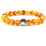 Indian Agate Green Agate Dog Paw Positive Calm Bracelet Bracelet BS Amber (Relieve Pain ♥ Balance Emotions)