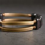 Buddha Stones Tibetan Ebony Wood Copper Balance Double Layer Bracelet Bracelet BS 6