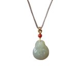 Buddha Stones Laughing Buddha Hetian Jade Wealth Prosperity String Necklace Pendant Necklaces & Pendants BS 6