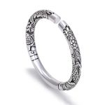 Buddha Stones Dragon Auspicious Clouds Luck Protection Bracelet Adjustable Bangle Bracelet Bangle BS DRAGON (Luck ♥ Strength)