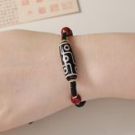 Buddha Stones Handcrafted Tibetan Nine-eye Dzi Bead Protection Bracelet Bracelet BS 4