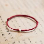 Buddha Stones 925 Sterling Silver Luck Bead Protection Red String Braided Bracelet Bracelet BS Square Bead Dark Red(Wrist Circumference 14-18cm)