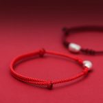 Buddha Stones 999 Sterling Silver Bean Design Luck Connection Handmade Braided Bracelet Bracelet BS 3