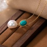 Buddha Stones 925 Sterling Silver Pearl Turquoise Healing Ring Earrings Necklace Pendant Necklaces & Pendants BS 9