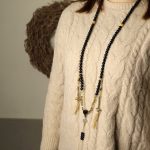 Buddha Stones Tibetan 108 Mala Beads Black Onyx Three-eyed Dzi Beads Protection Bracelet Mala Bracelet BS 3