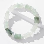 Buddha Stones Jade Coconut Shell Bamboo Pattern Abundance Luck Bracelet Bracelet BS 10