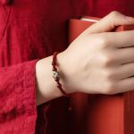 Buddha Stones 925 Sterling Silver Chinese Zodiac Natal Buddha Cinnabar Calm Bracelet Bracelet BS 8
