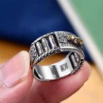 Buddha Stones Lucky FengShui PiXiu Wealth Prayer Wheels Couple Ring