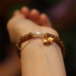 Buddha Stones 925 Sterling Silver Natural Hetian Jade Lily Of The Valley Charm Bracelet Bracelet BS 3