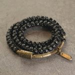 Buddha Stones Retro Coconut Shell Copper Happiness Triple Wrap Bracelet Bracelet BS 3