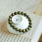Buddha Stones Tibetan Green Sandalwood Soothing Cure Bracelet Bracelet BS 13