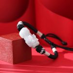 Buddha Stones Handmade Natural Jade PiXiu Luck Prosperity Braided String Bracelet Bracelet BS 1