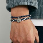 Buddha Stones 925 Sterling Silver Om Mani Padme Hum Swastika Handmade Protection Bracelet Bracelet BS 13