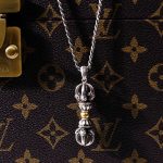 Buddha Stones Tibetan Dorje Vajra Design Wealth Necklace Pendant Necklaces & Pendants BS Necklace&Chain