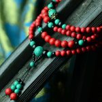 Buddha Stones Turquoise Black Onyx Red Turquoise Bead Protection Bracelet Bracelet Necklaces & Pendants BS Red Turquoise&Black Onyx