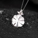 Buddha Stones 999 Sterling Silver Peony Flower Pearl Healing Necklace Pendant Necklaces & Pendants BS 3