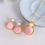 Buddha Stones 925 Sterling Silver Queen Conch Shell Pearl Luck Blessing Earrings Necklace Pendant Jewelry Set Bracelet Necklaces & Pendants BS 1