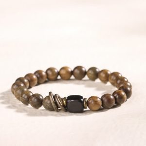 Buddha Stones Tibetan Green Sandalwood Crystal Soothing Peace Bracelet Bracelet BS Bracelet