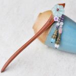 Buddha Stones Red Sandalwood Amethyst Aventurine Protection Hairpin Decoration Hairpin BS 2