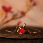 ❗❗❗A Flash Sale- Buddha Stones 925 Sterling Silver Year of the Dragon Natural Red Agate Dragon Attract Fortune Fu Character Strength Bracelet Necklace Pendant Earrings Bracelet Necklaces & Pendants BS 6