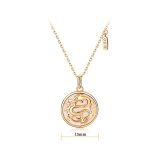 ❗❗❗A Flash Sale- Buddha Stones 925 Sterling Silver Tridacna Stone Year of the Dragon Fu Character Luck Strength Necklace Pendant Necklaces & Pendants BS 7