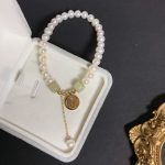 Buddha Stones Natural Pearl Hetian Jade Happiness Wisdom Bead Bracelet Bracelet BS 6