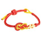 Buddha Stones Handcrafted Eight Thread Peace Knot Peach Blossom Knot Luck Connection Bracelet Bracelet BS 6