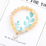 Citrine Luck Protection Moon Charm Bracelet Bracelet BS 1