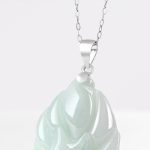 Buddha Stones 925 Sterling Silver Natural Jade Nine Tailed Fox Prosperity Necklace Pendant Necklaces & Pendants BS 8