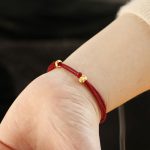 Buddha Stones Alloy Peace Buckle Luck Red String Bracelet Bracelet BS 12