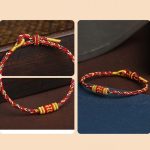 Buddha Stones Handmade Colorful Rope King Kong Knot Braided Luck Bracelet Bracelet BS 8