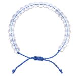 Buddha Stones Handmade Glass Beads Braided String Adjustable Bracelet Bracelet BS Blue