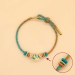 Buddha Stones Handmade Eight Thread Peace Knot Peach Blossom Knot Luck Rope Braided Bracelet Bracelet BS 12
