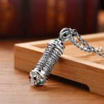 Buddha Stones Tibetan Om Mani Padme Hum Focus Necklace Pendant Necklaces & Pendants BS 1