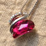 Buddha Stones Love Heart Birthstone Healing Energy Necklace Pendant Necklaces & Pendants BS 8