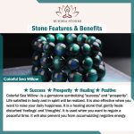 Buddha Stones Colorful Sea Willow Mala Positive Bracelet Ring Bracelet BS 8