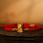 Buddha Stones 999 Sterling Silver Year of the Dragon Copper Coin Fortune Dragon Fu Character Luck Handcrafted Red String Braided Bracelet (Extra 30% Off | USE CODE: FS30) Bracelet BS 1