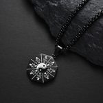 Buddha Stones Bagua Yin Yang Titanium Steel Balance Necklace Pendant Necklaces & Pendants BS 2