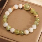 Buddha Stones Green Grape Color Jade Abundance Bracelet Bracelet BS 2