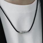 Buddha Stones 999 Sterling Silver Nine-Eye Dzi Bead Pattern Protection Rope Necklace Pendant Necklaces & Pendants BS 12