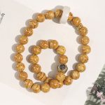 Buddha Stones Tibetan Natural Purple Gold Rat Bodhi Seed Wealth Double Wrap Bracelet Bracelet BS 8