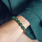 Buddha Stones Tibetan Red Agate Green Agate Copper Confidence Fortune Bracelet Bracelet BS 8