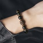 Buddha Stones Rainbow Obsidian Copper Love Healing Bracelet Bracelet BS 9
