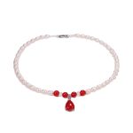 Buddha Stones Pearl Bead Waterdrop Calm Peace Necklace Pendant Necklaces & Pendants BS 6